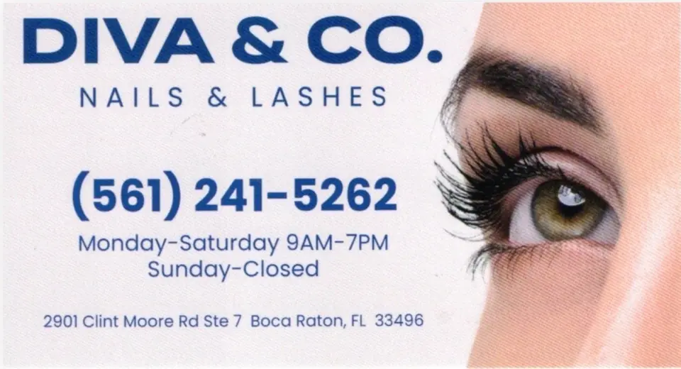 Business card for Diva & Co.