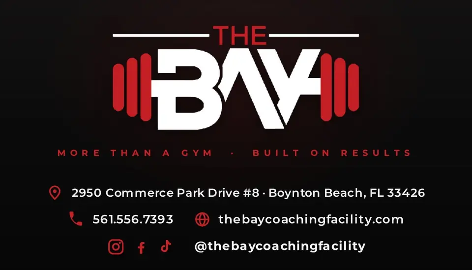 Business card for The Bay Coaching Facility
