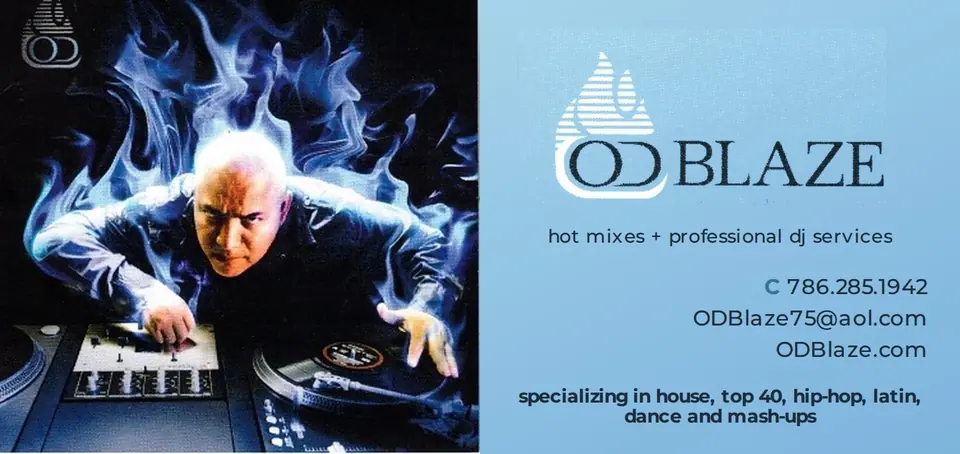 Business card for OD Blaze