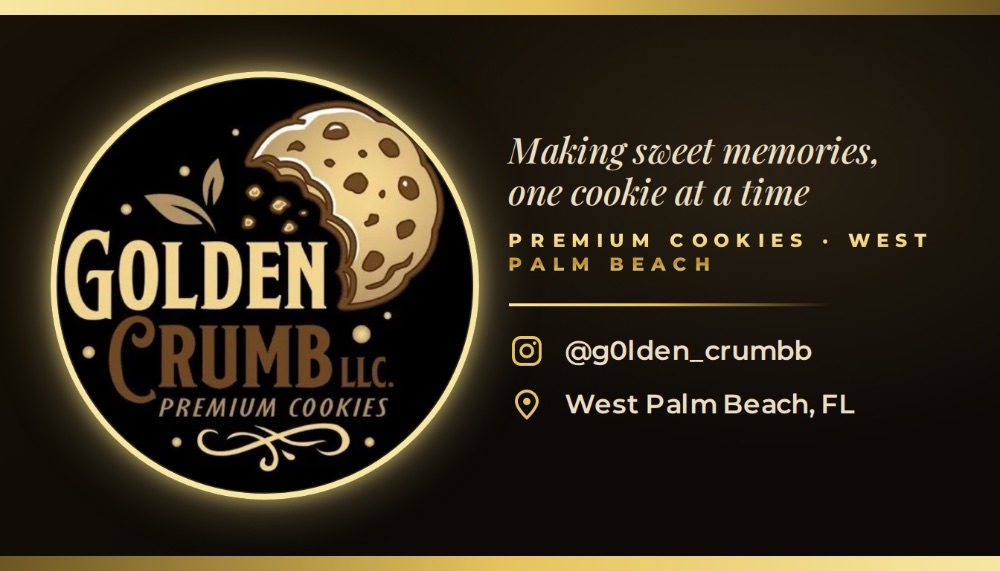 Business card for Golden Crumb