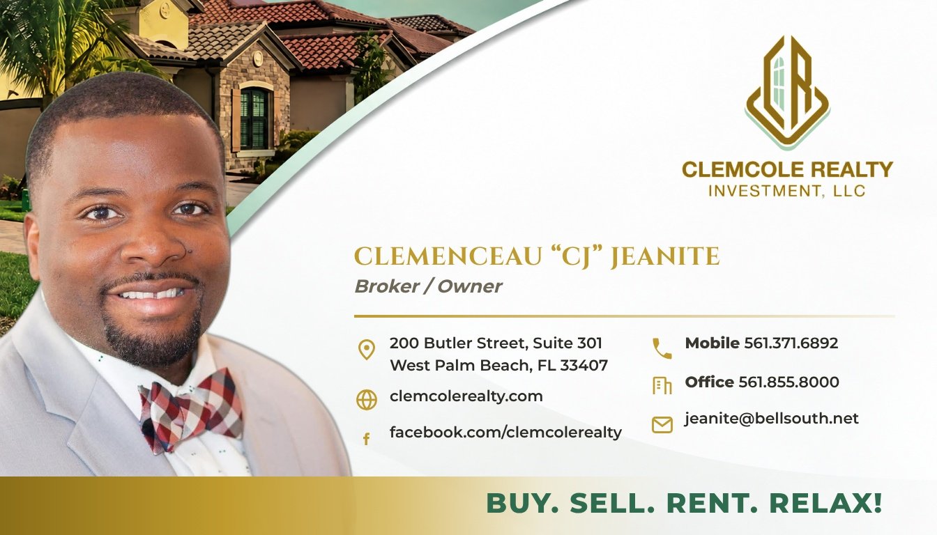 Business card for Clemcole Realty Investment, LLC